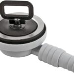 Piletta di scarico in acciaio inox Ø 55 mm con 20/25 mm, tubo di scarico 90° camper